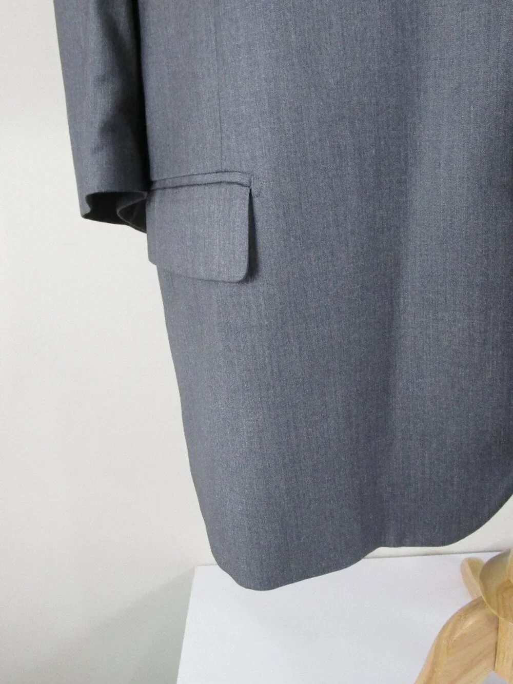 Vinci Big & Tall Mens Light Gray Three Button Suit Size 64R Pants 59 X 30